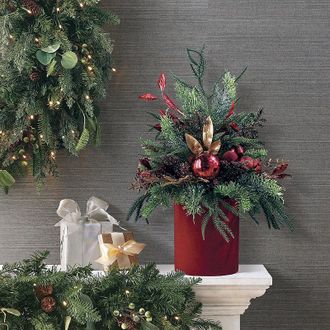 Frontgate Merry Merlot Tabletop Tree - Frontgate