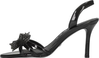 Guess Merle Sandalen - Dames - Sandalen met hakken - Zwart - 40 EU - Leer - Schoenen