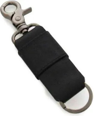 Momo Design Mens Keychain Black Genuine Leather Accessories Keychains