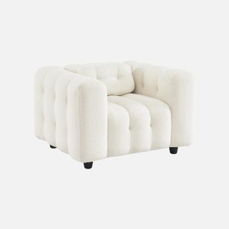 Sweeek Sill&oacute;n Tapizado En Tejido Borreguito