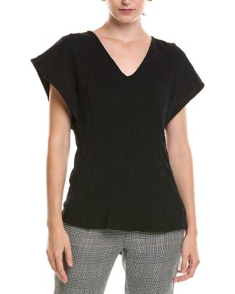 Anne Klein Flutter Sleeve Princess Seam Top