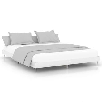 Berkfield Home Bed Frame High Gloss White 200x200 cm Engineered Wood