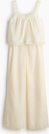 H&M Nachtw&auml;sche aus Baumwolle mit Spitze - White