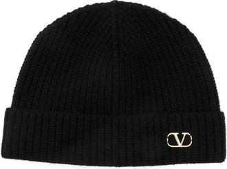 Valentino Beanie - Heren - Hoeden - Zwart - ONE Size - Accessoires