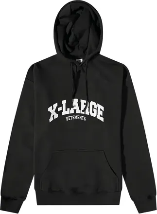 VETEMENTS X-Large hoodie - men - Fabric - One Size - Black