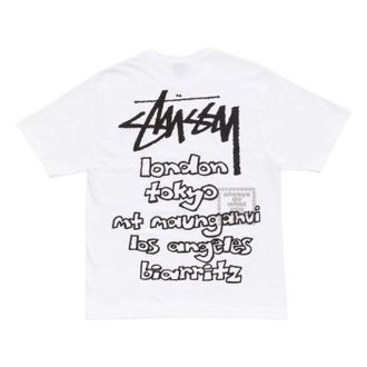 St&uuml;ssy x Always Do What You Should Do World Tour T-Shirt White 3904050-WHIT