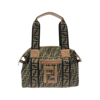 Fendi Pre-owned Canvas Boston Bag - Dames - Vintage Shopper - Bruin - ONE Size - Vintage