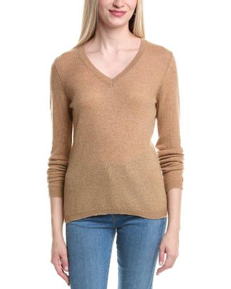 Fort&eacute; Cashmere V-Neck Cashmere Sweater