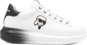 Karl Lagerfeld Ikon NFT Kapri Ombre Sneakers - Dames - Sneakers - Wit - 40 EU - Leer - Schoenen