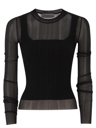 Sportmax Sportmax Spxbuono Trompe Loeil Viscose Jumper
