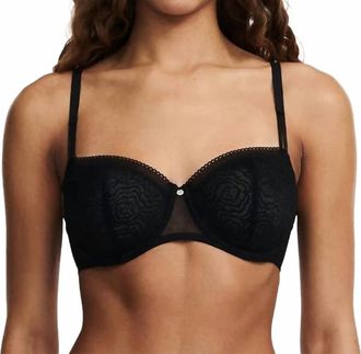 Chantelle C Jolie Lace Unlined Demi Bra In Black