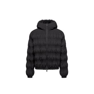 Moncler Moncler Noyer Gather-quilted Hooded Short Down Jacket, Women, Black, Size: 00