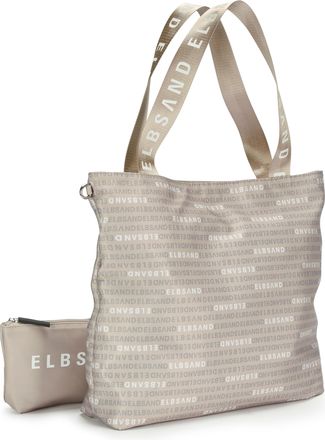 Elbsand Shopper ELBSAND Strandtasche, Badetasche, Damen, Gr. B/H/T: 37cm x 39cm x 12cm, sand, Stoff, Textil, mehrfarbig, Taschen Shopper, XXL Tasche, Handtasc