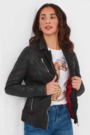 Joe Browns The Forever Black Leather Jacket