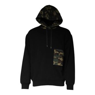 Dolce & Gabbana Camouflage Hooded Jumper with Large Pocket