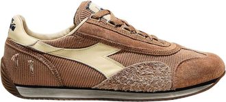 Diadora Brown Leopard Equipe Corduroy Sw Suede Low-Top Sneakers