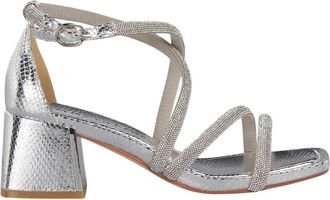 Alma En Pena Alma EN Pena, Schoenen, Dames, Grijs, 37 EU, Sandaal met gekruiste bandjes hak