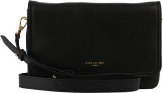 Pourchet Dames, Tassen, Zwart, Maat: ONE Size Leer