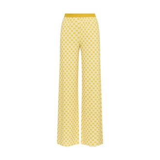 Maliparmi Wide Trousers, female, Yellow, Size: 2XS Diamond Glow Trousers