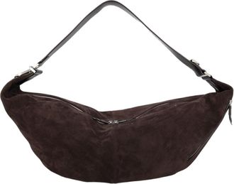 Christophe Lemaire Crescent-Shaped Shoulder Bag in Soft Split Cow Leather