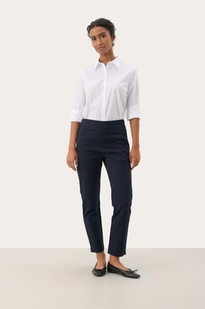 Part Two Casual broek NylaPW Slim fit navy blue