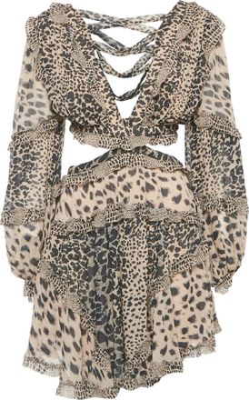 Zimmermann Abito corto leopardato - Toni neutri