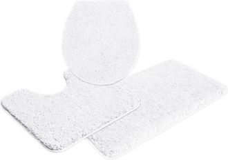 My Home Badematte »Sanremo, Badvorleger, Badezimmer Teppich, sehr weich« Höhe 30 mm rutschhemmend beschichtet fussbodenheizungsgeeignet schnell trocknend Badt