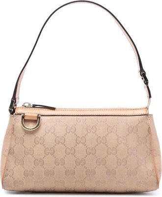 Gucci 2000-2015 GG Abbey D Ring Pochette canvas shopper - Bruin