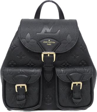 Louis Vuitton Black Leather Backpack (Pre-Owned)
