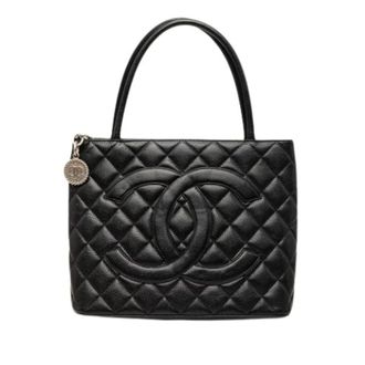 Chanel Pre-owned Medallion Tote Bag - Dames - Pre-owned - Zwart - Maat: ONE Size Leer