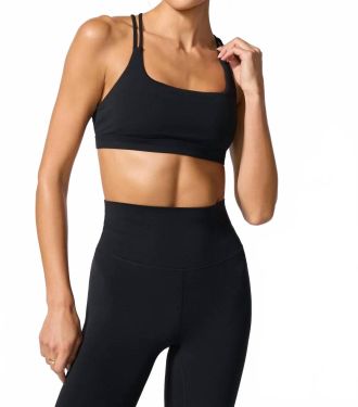 MPG Sport Cloud Strappy Bra In Black