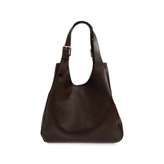 Furla Brown Solid Large Tote