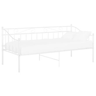 Berkfield Home Sofa Bed Frame White Metal 90x200 cm