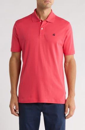 Brooks Brothers Cotton Interlock Knit Polo in Watermelon at Nordstrom Rack, Size Xx-Large