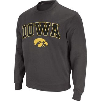 Colosseum Mens Colosseum Charcoal Iowa Hawkeyes Arch & Logo Crew Neck Sweatshirt at Nordstrom, Size Medium