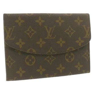 Louis Vuitton Clutch in Tela Pre-owned - - Pre-owned - Donna - Marrone - ONE SIZE
