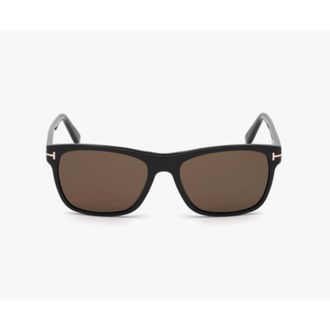 Tom Ford Black Plastic Square Brown Mens Sunglasses FT0698 01J 57