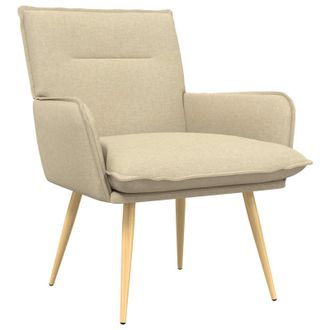 vidaXL Sill&oacute;n Crema Tela Vidaxl