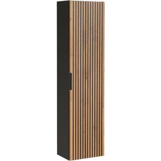 AC-D&eacute;co Colonna del bagno 1 anta Gaia marrone e nero