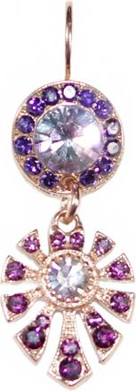 Mariana Womens Dunaway Wildberry Earrings In Lavender / Purple
