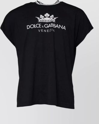 Dolce & Gabbana cotton logo-print crew-neck t-shirt