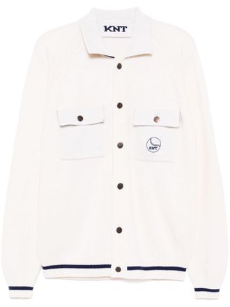 Kiton Jack met geborduurd logo - Beige