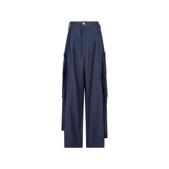 Darkpark Wide Trousers, female, Blue, Size: 3XS Ruth Cargo Trousers