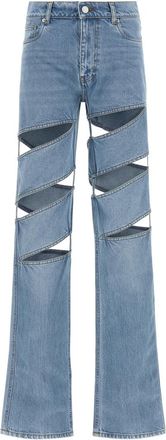 Coperni Light Blue Spiral jeans