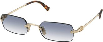 Miu Miu Zonnebril Blauw/Goud