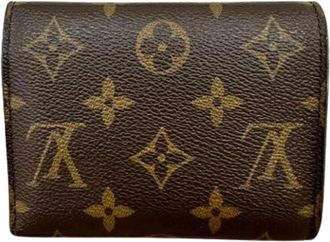 Louis Vuitton Pre-owned Tri-fold Portemonnee - Dames - Vintage Accessoires - Bruin - ONE Size - Leer - Vintage