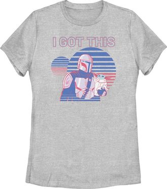 Star Wars Womens Star Wars The Mandalorian I Got This Duo T Shirt in Athletic Heather at Nordstrom, Size Xx-Large