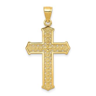 Diamond2Deal 10k Yellow Gold Cross Pendant