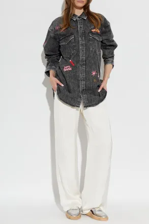 Mother Denim Shirt The Exes And Ohs, Womens, Black