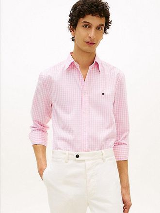 Tommy Hilfiger TH Flex Regular Fit Gingham Check Poplin Shirt